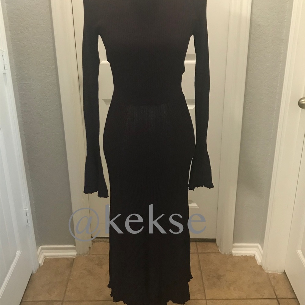 Bell Sleeve Sweater Dress